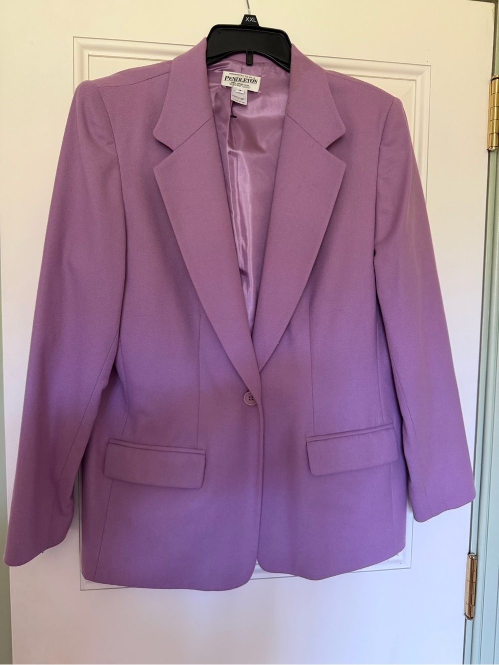 Pendleton Lavender Single-Button Blazer Jacket